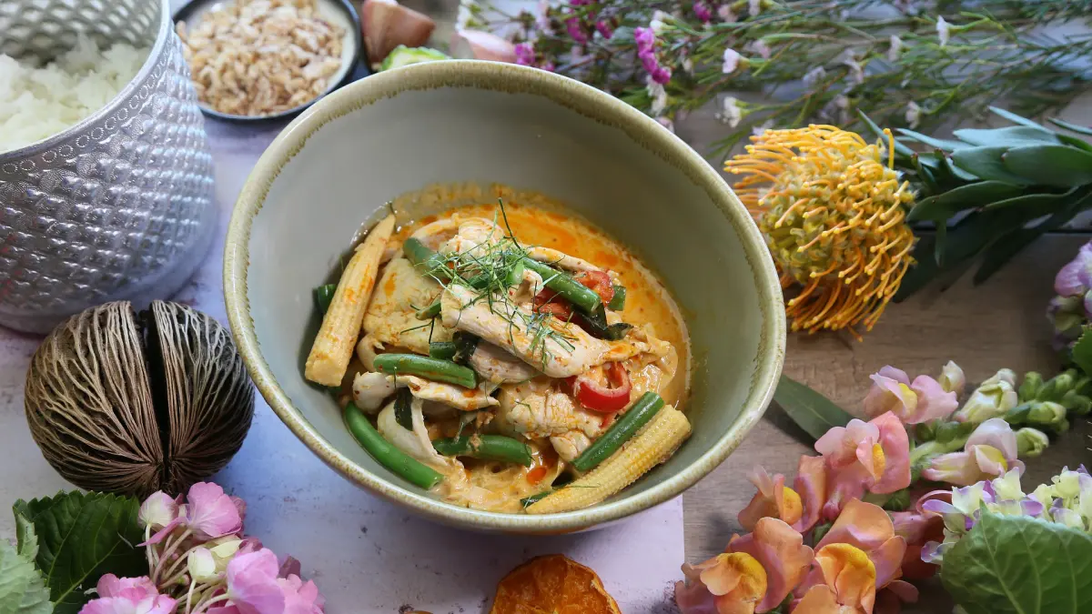 Panang Curry angerichtet