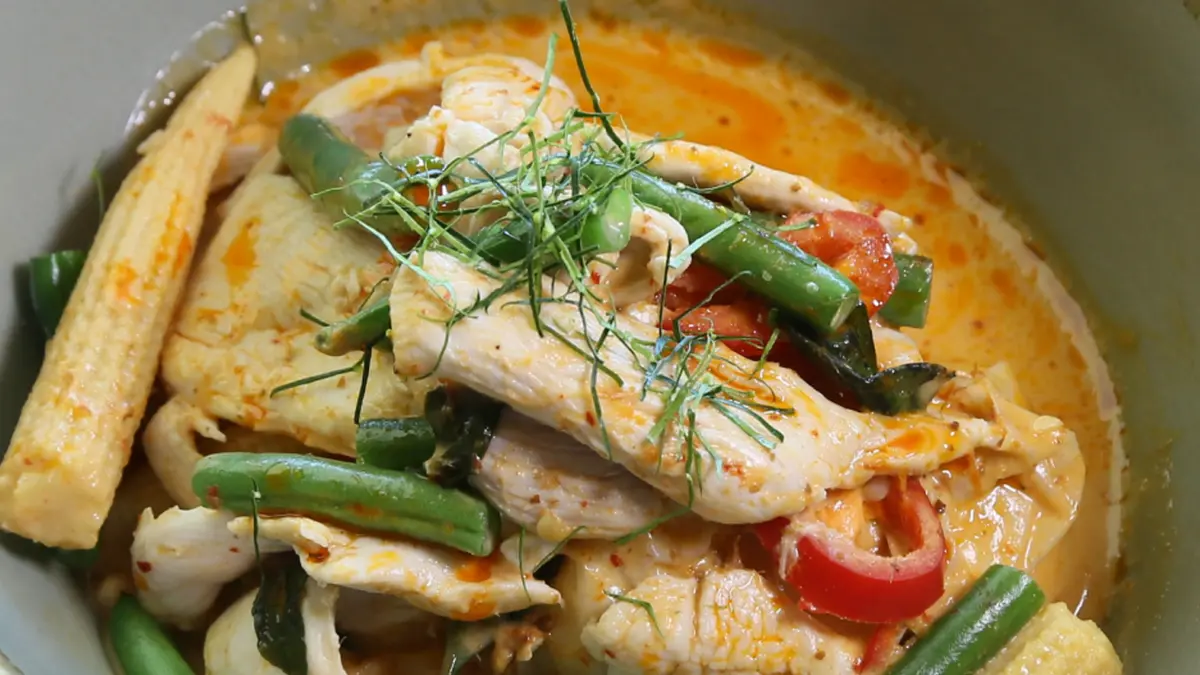 Panang Curry angerichtet