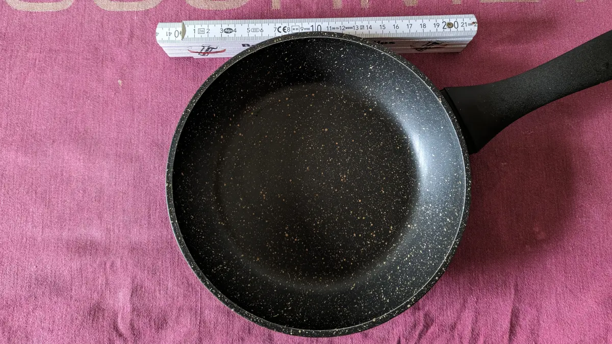 Empfohlener Pfannendurchmesser ca. 20 cm