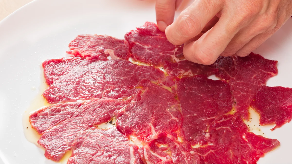 Rinderfilet Zubereitung für Rinder-Carpaccio