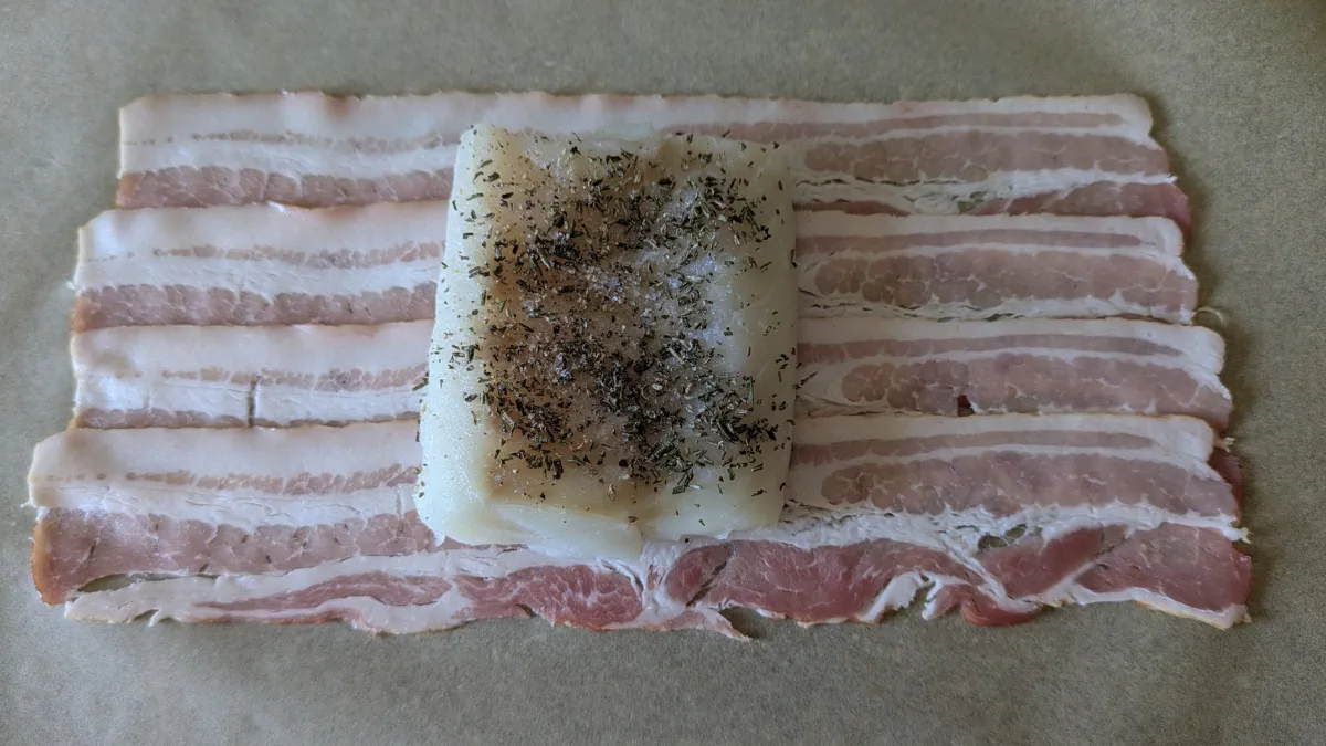 Kabeljau im Pancetta-Mantel