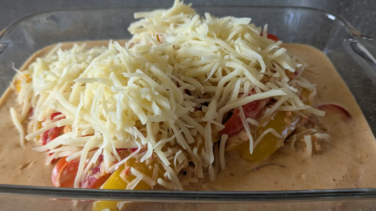 Hähnchenfilet in Paprika-Sahne - Zubereitung